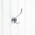 Elements By Hardware Resources 3-13/16" Polished Chrome Slender Contemporary Double Prong Wall Mounted Hook YD30-381PC
